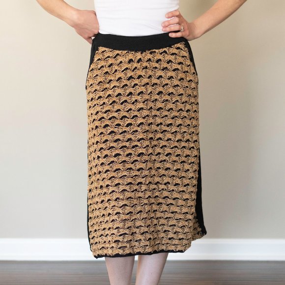 Akep Women's Italian Knitted Midi Skirt - Picture 1 of 8